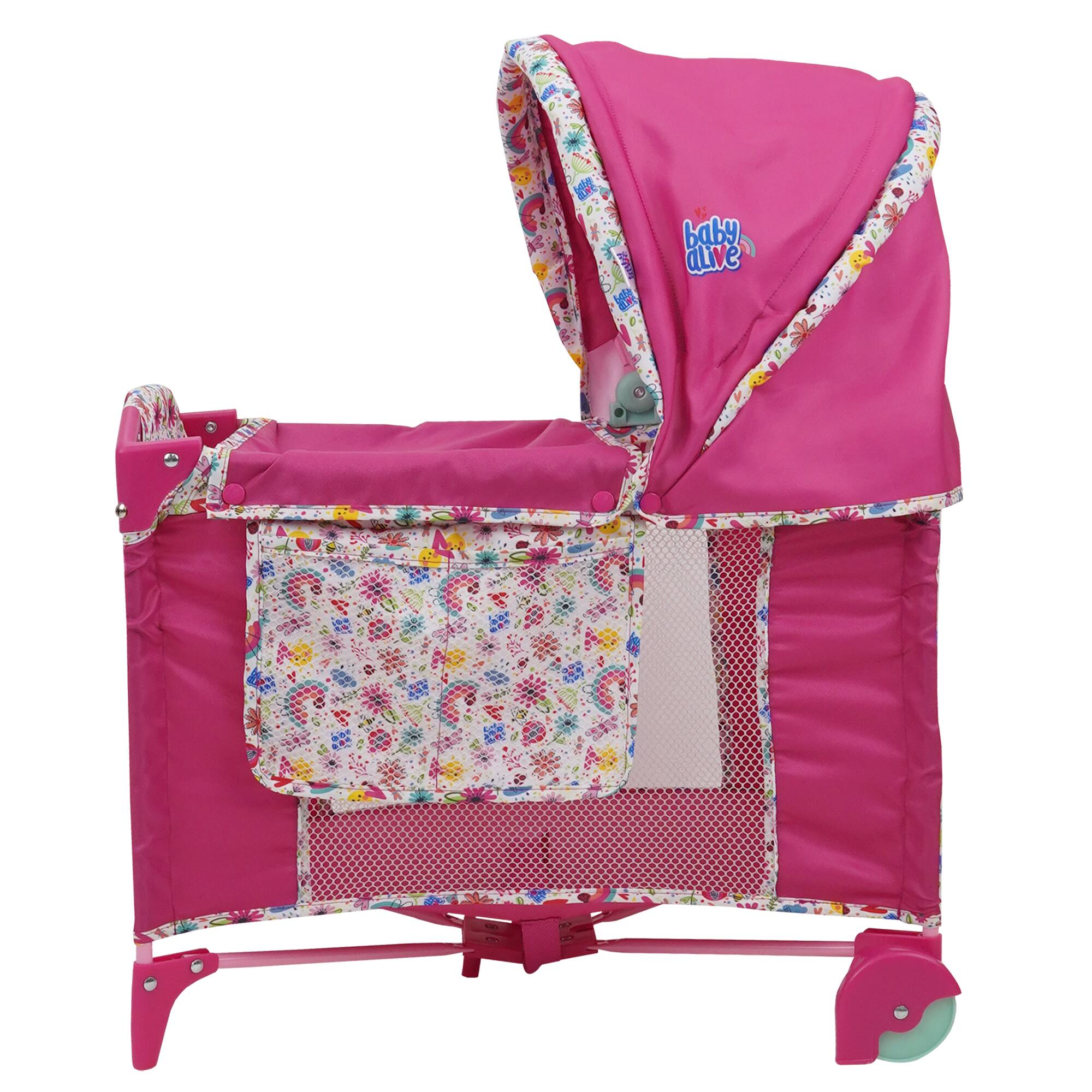 509 Crew Baby Alive Pink and Rainbow Deluxe Doll Play Yard